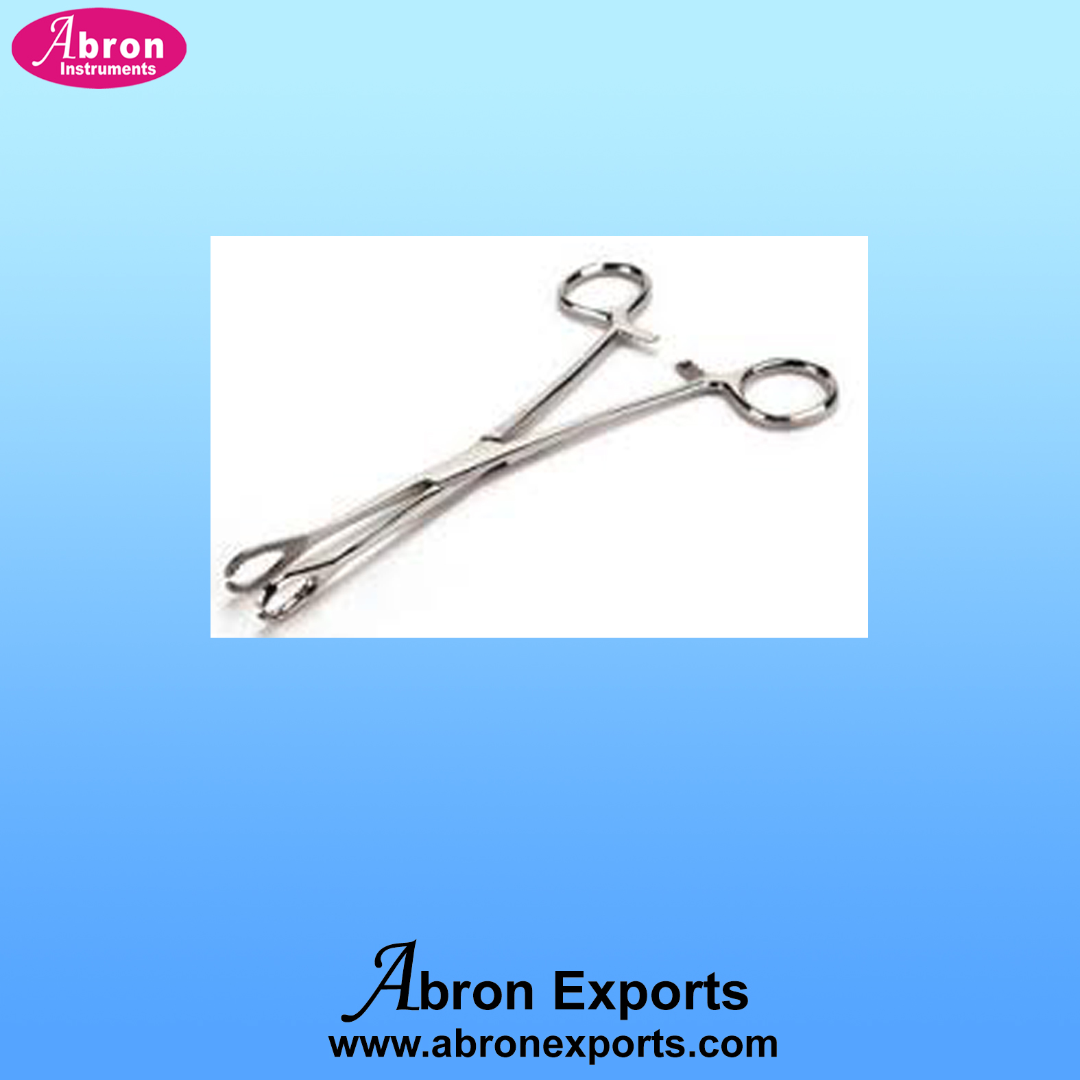 Surgical forceps sponge 6inch 150mm pack of 10 abron ABM-2620-17 