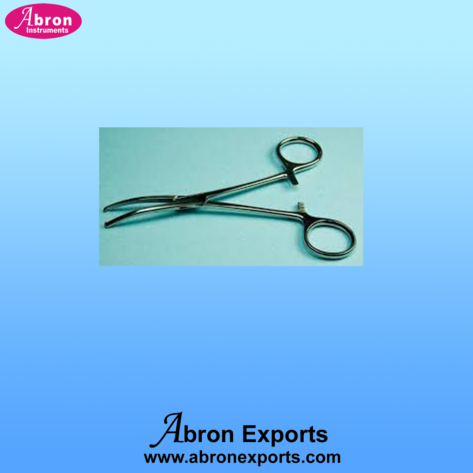 Surgical abron forceps heamostetical curved ABM-2620-25 