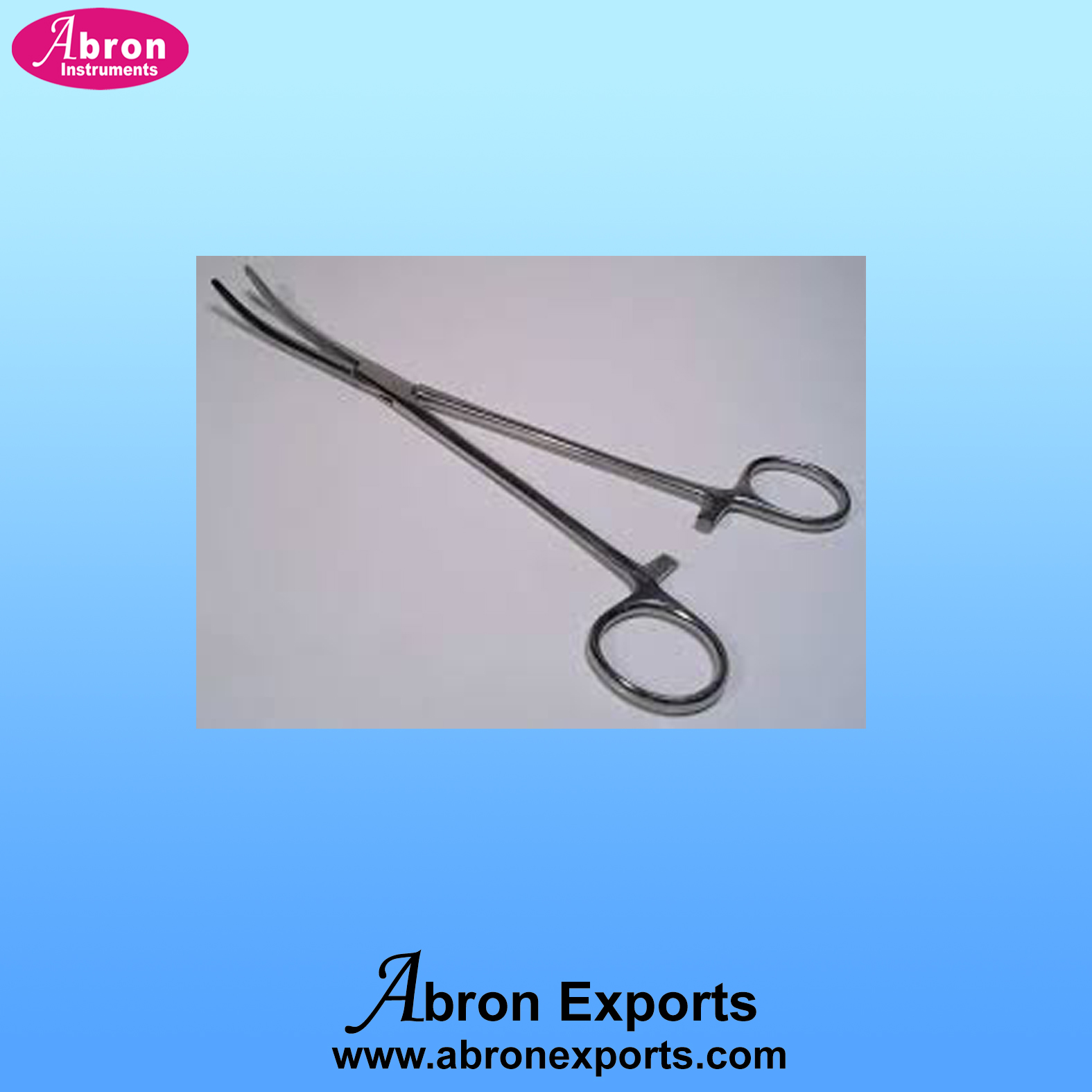Surgical abron forceps heamostetical curved ABM-2620-26 
