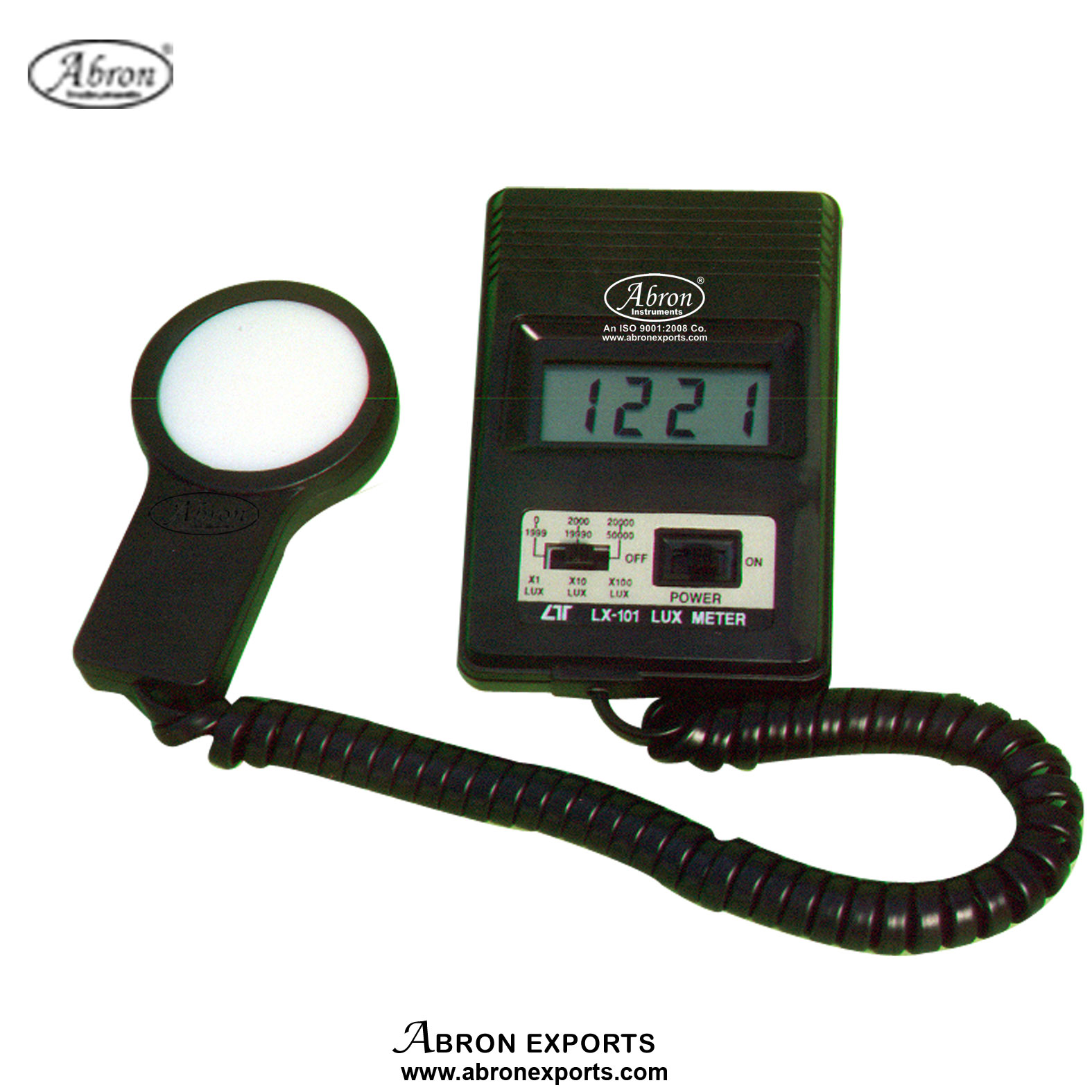 Lux Meter digital range 0-20,000 lux with probe light meter abron AE-1320L1