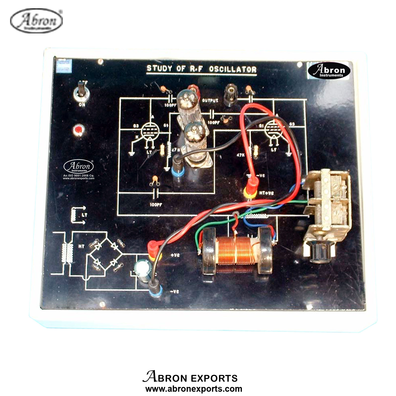 RF Oscillator Generator Trainer with circuit Dial Variable power supply in box AE-1355B	