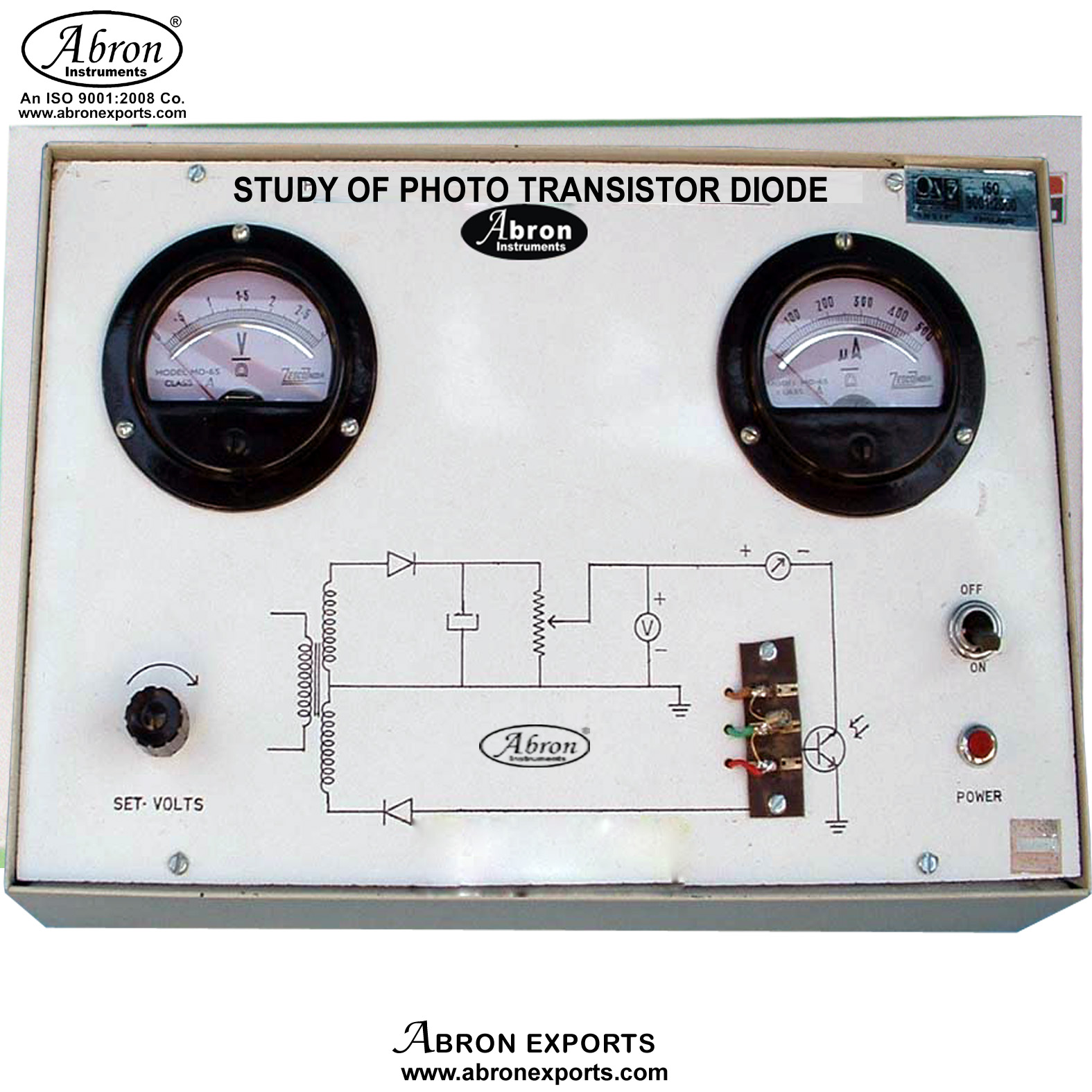 Photo Transistor Study Apparatus Lamp 2meter With power supply variable circuit AE-1370B
