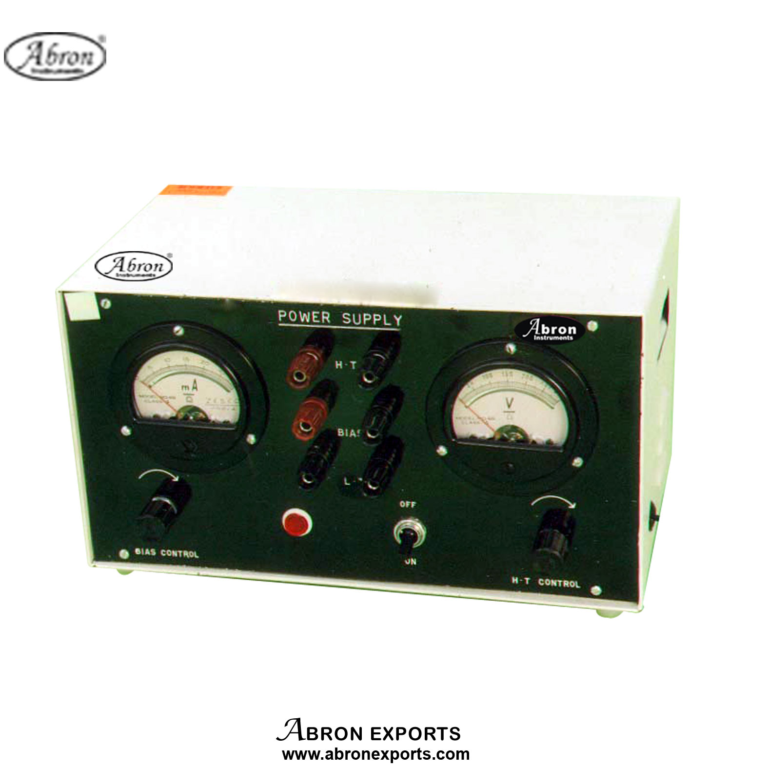 Power Supply Regulated LT 6.3V AC Fixed HT 0-300V DC Bias 0-25V DC for Diode Triode Valves with 2 Dial meters AE-1375A 