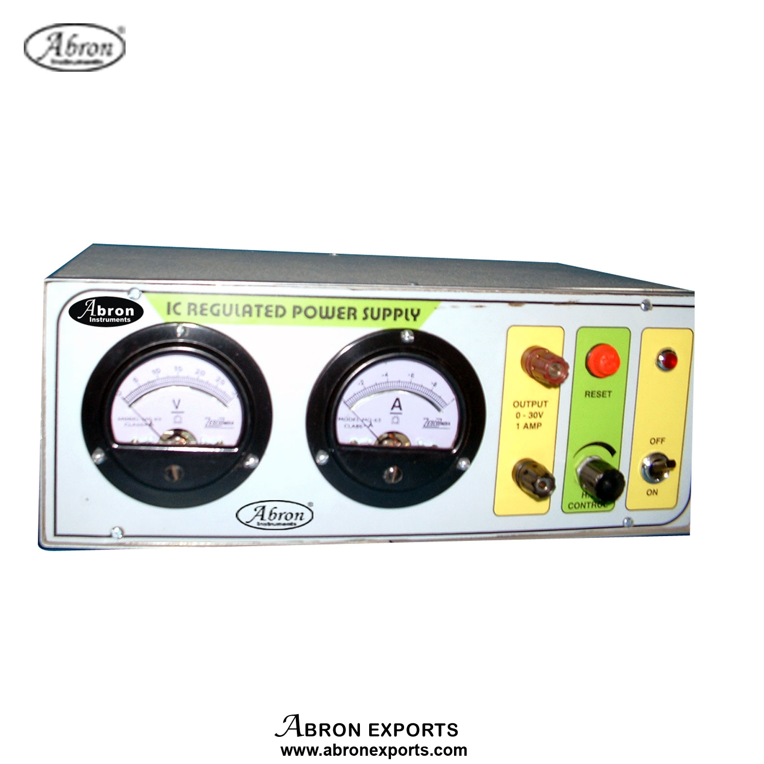 Power Supply 0-30V DC 1Amp 2 dial meter Digital LED meter Variable AE-1375A301