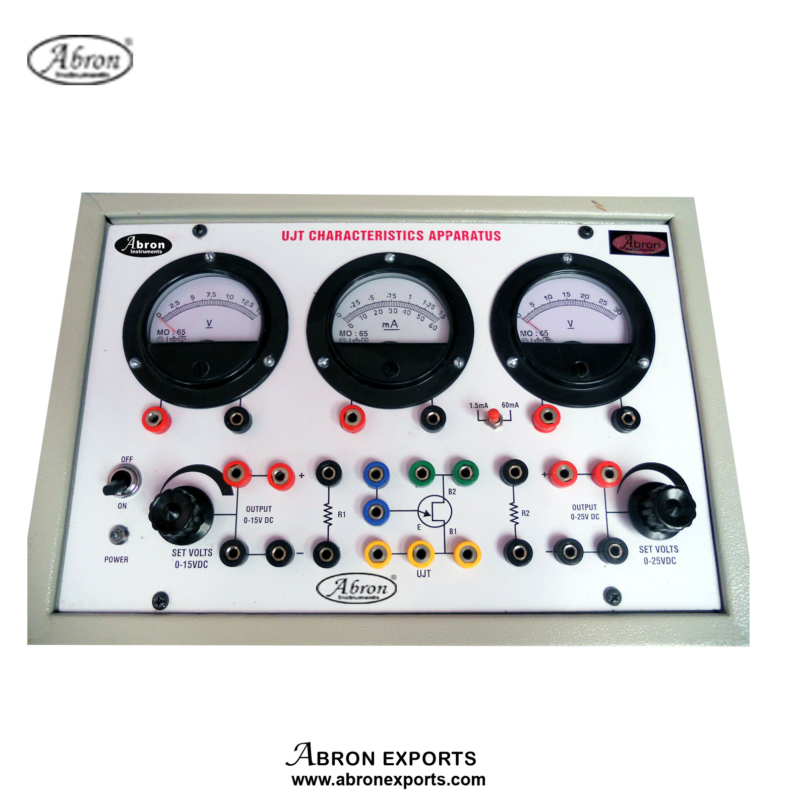 UJT Curve characteristics Apparatus 3 meter Trainer with power supply Abron