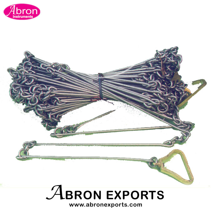 Land Measuring Chain Tape with aerow and chain links survey and field 30 abron ASI-40L30 