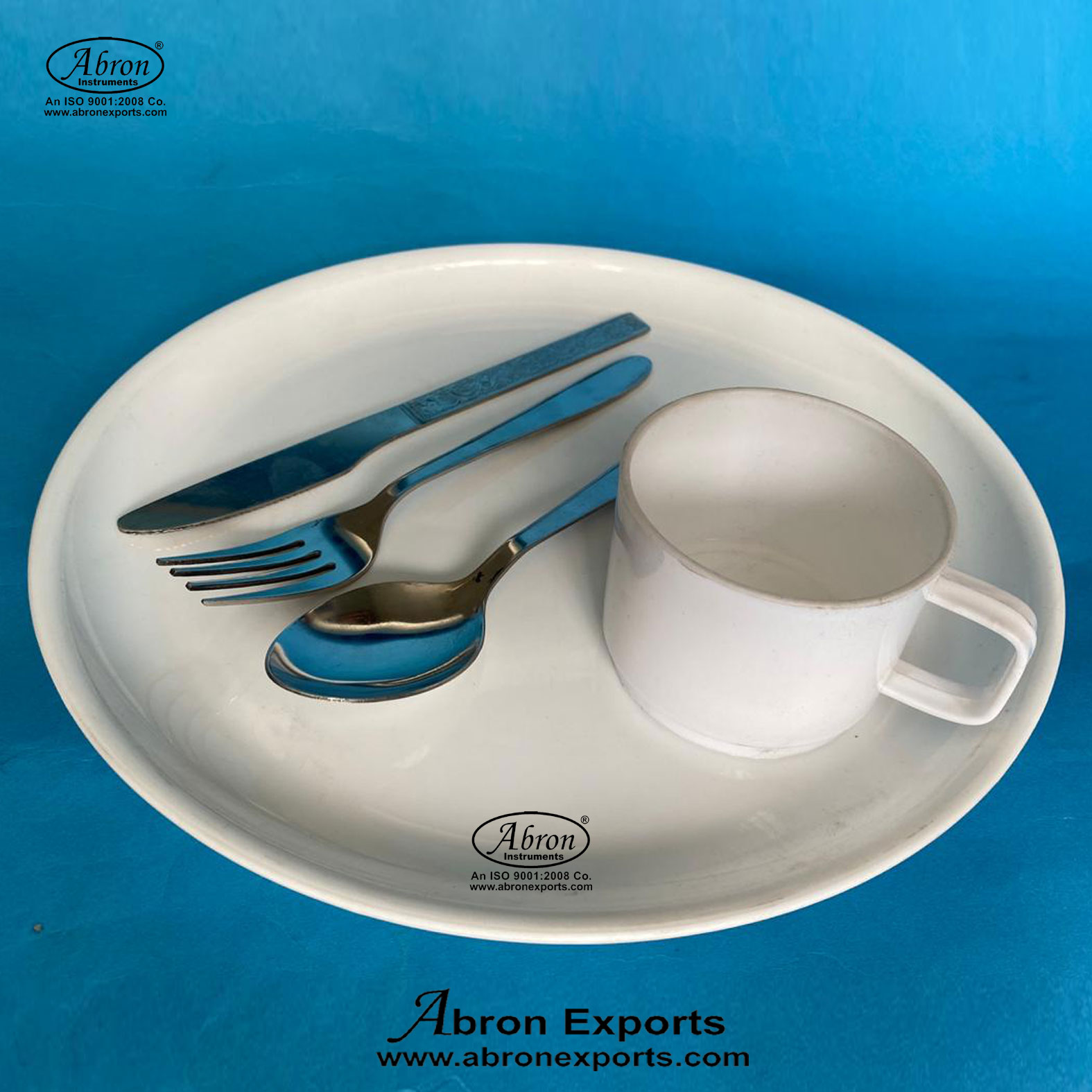 Hospital Kitchen Mess Set Plate Cul Cuttelery Spoon Fork Knifes Set Abron ABM-3199A