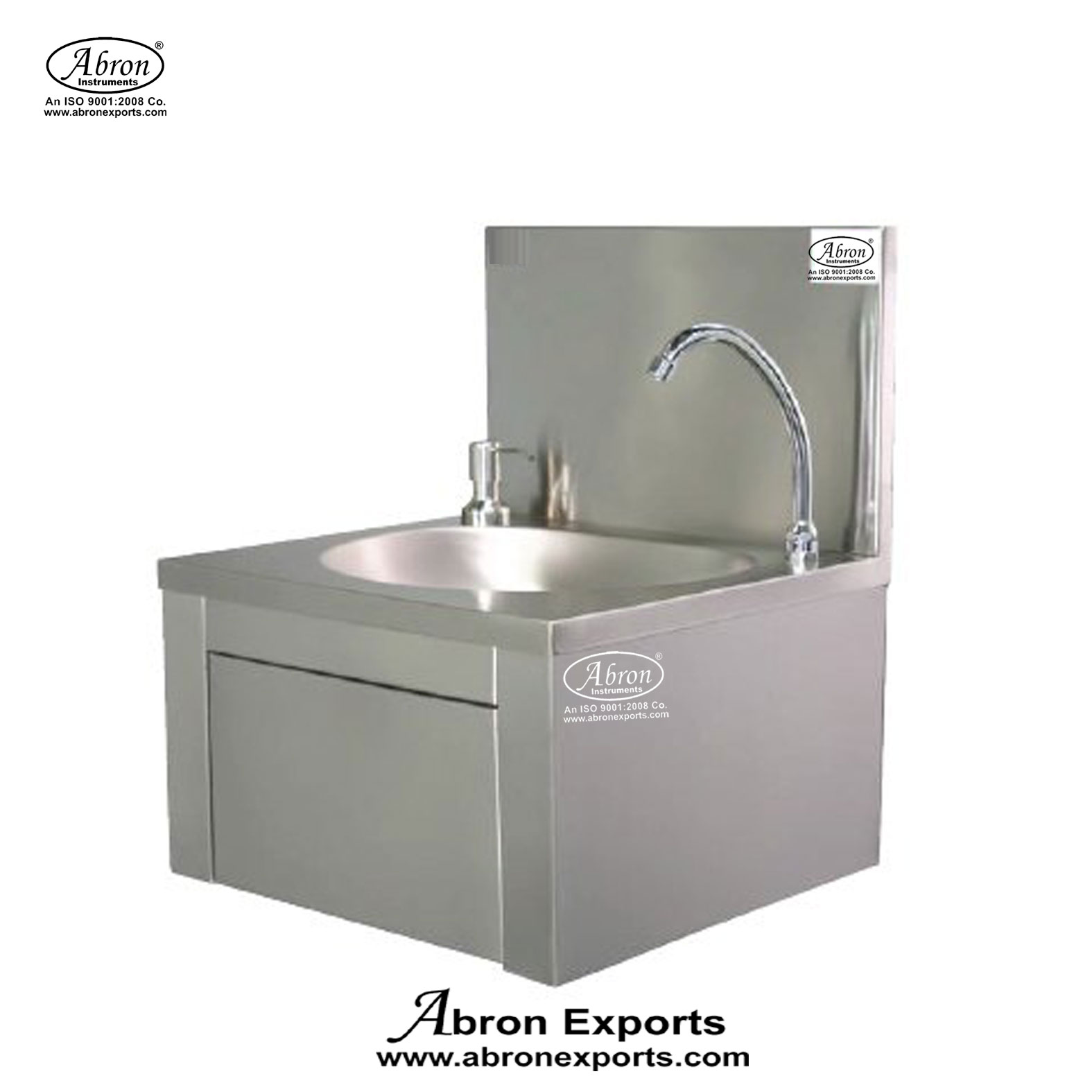 Surgical Hospital Furniture Knee Operated Hand Wash Sink With Soap Dispenser Abron ABM-3590-89B