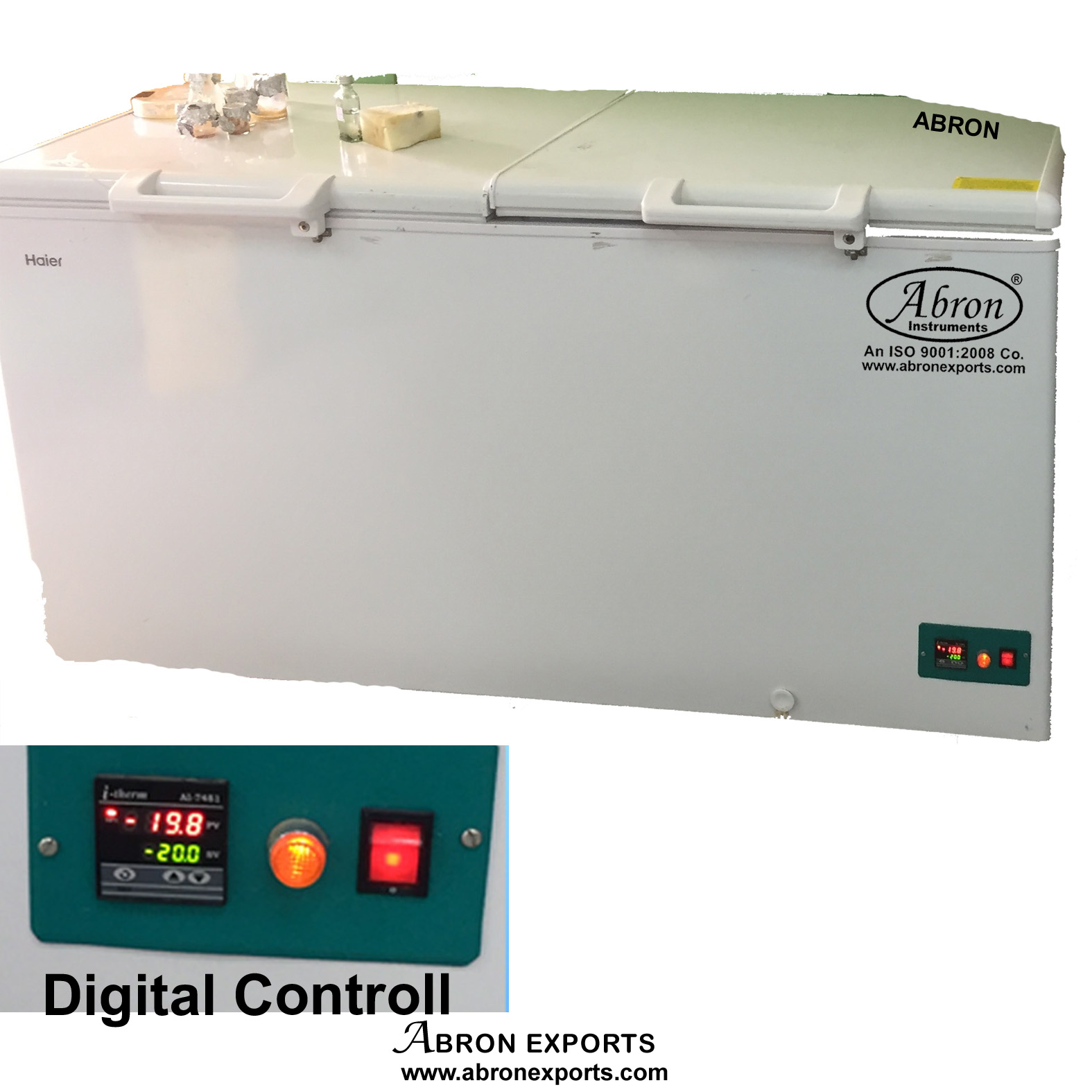 Deep freezer 500 liters 20c digital pid controller abron AC-327fd500 