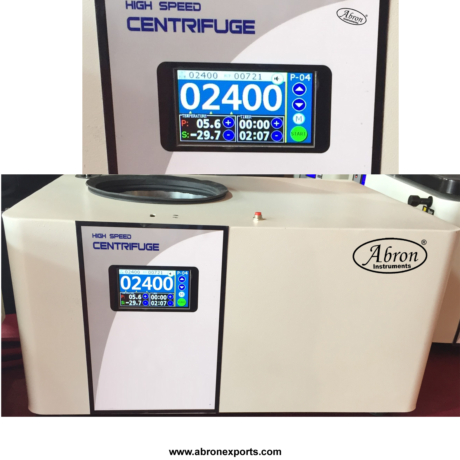 Refrigerated Micro Centrifuge Machine Graphical Color screen  1288x64 10 program Range -20â€™c Digital 20,000 RPM  Digital 0-99 Minutes Timer Microprocessor Abron AC-330RFG20012