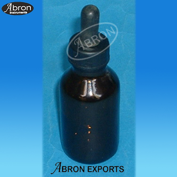 Bottle Dropping Amber Glass dropper rubber teat with screw cap with hole for rubber teat glass dropper for drops Abron AC-489-DA