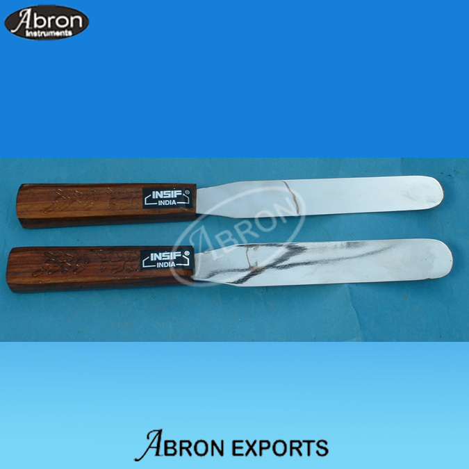 Spatula ointment with wooden handle 10,12 inch Large Abron AB-79-S