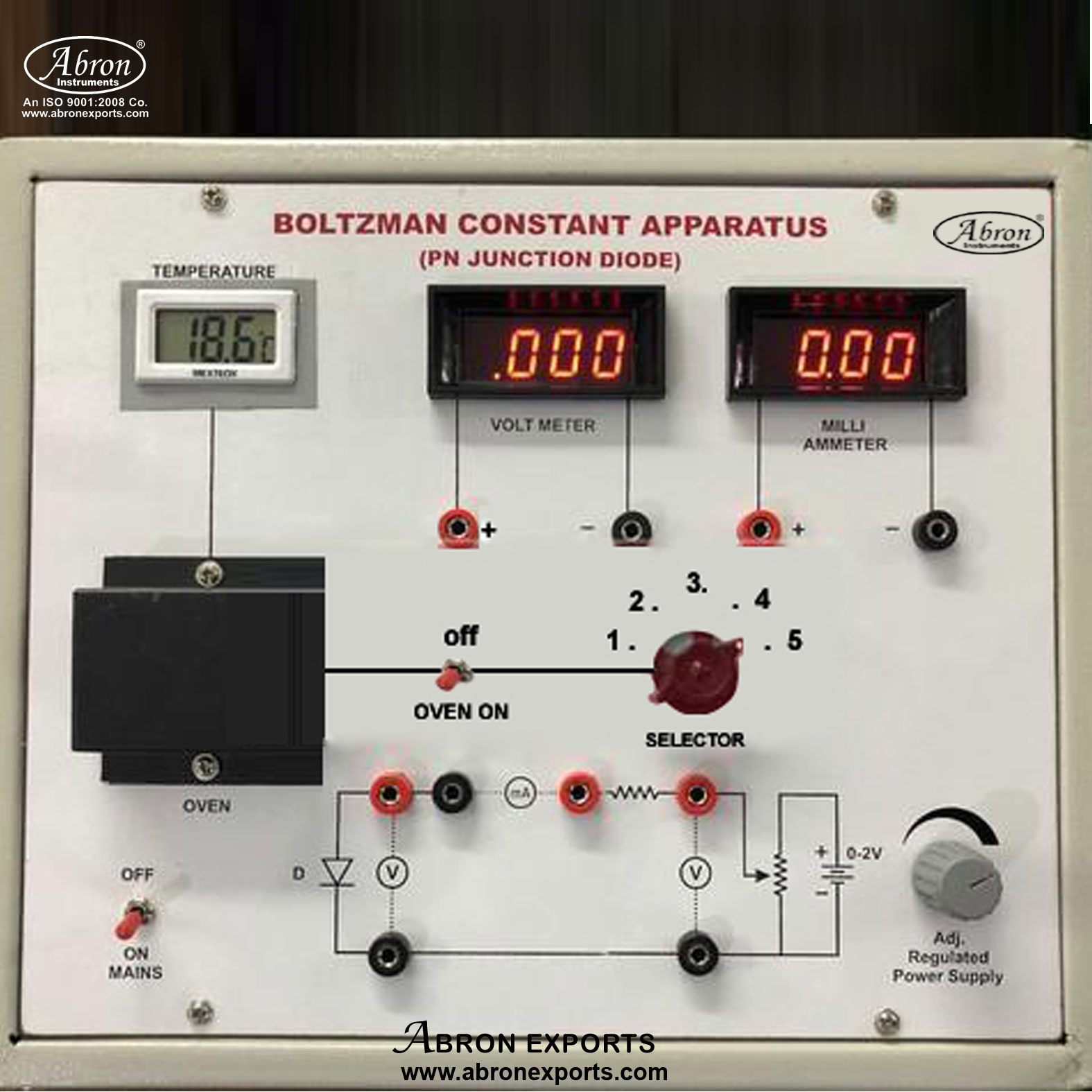 Boltzman constant kit 2 digital meters digital mini oven abron AE-1204BZ