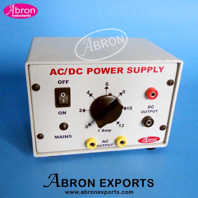 Battery Eliminator 2,4,6,8,10,12V DC AC same  Dual output in steps for lab uses AE-12ACDC