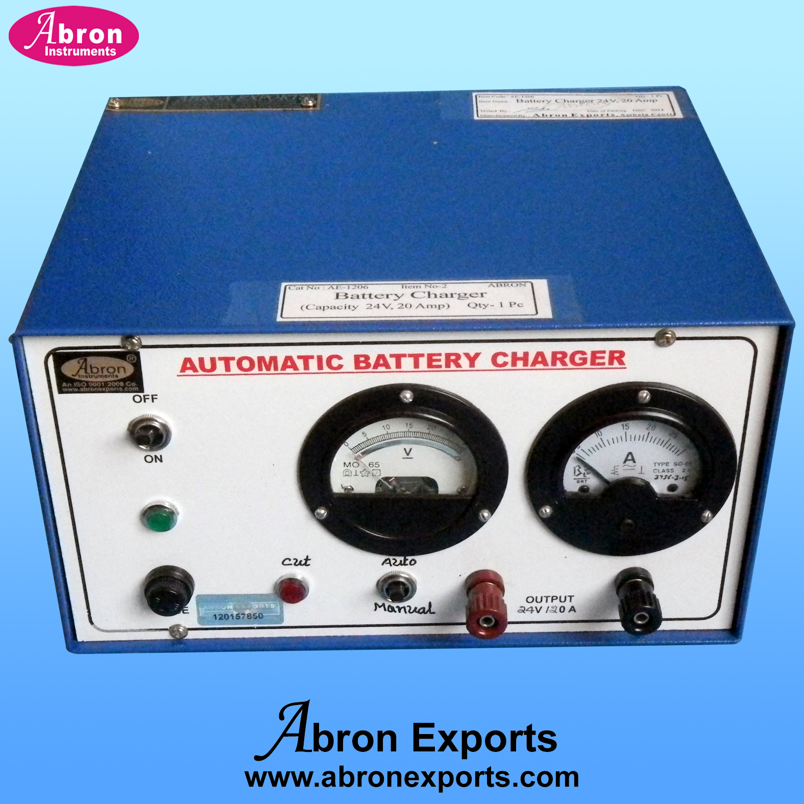 Battery Charger Automatic 24V 20 AMP Adjusts Voltage And Current as Per Batteries to be Charged AE-1207A24