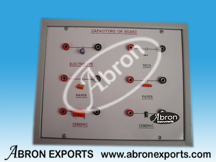 Component Display Capacitors different value with terminals in box AE-1224C