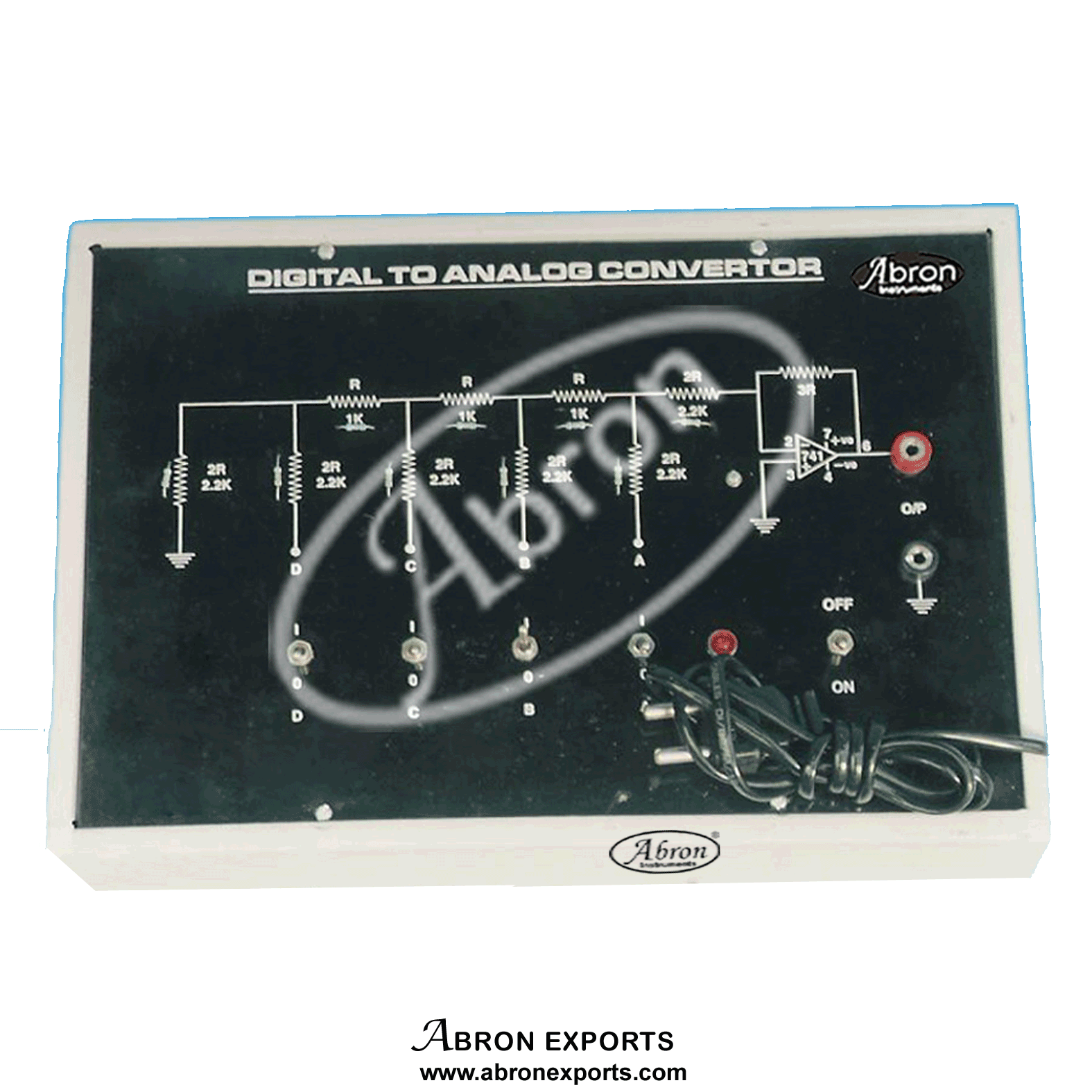 Analog to Digital Convertor with power supply AE-1247B  A to D with power supply in box with patch cord truth table 