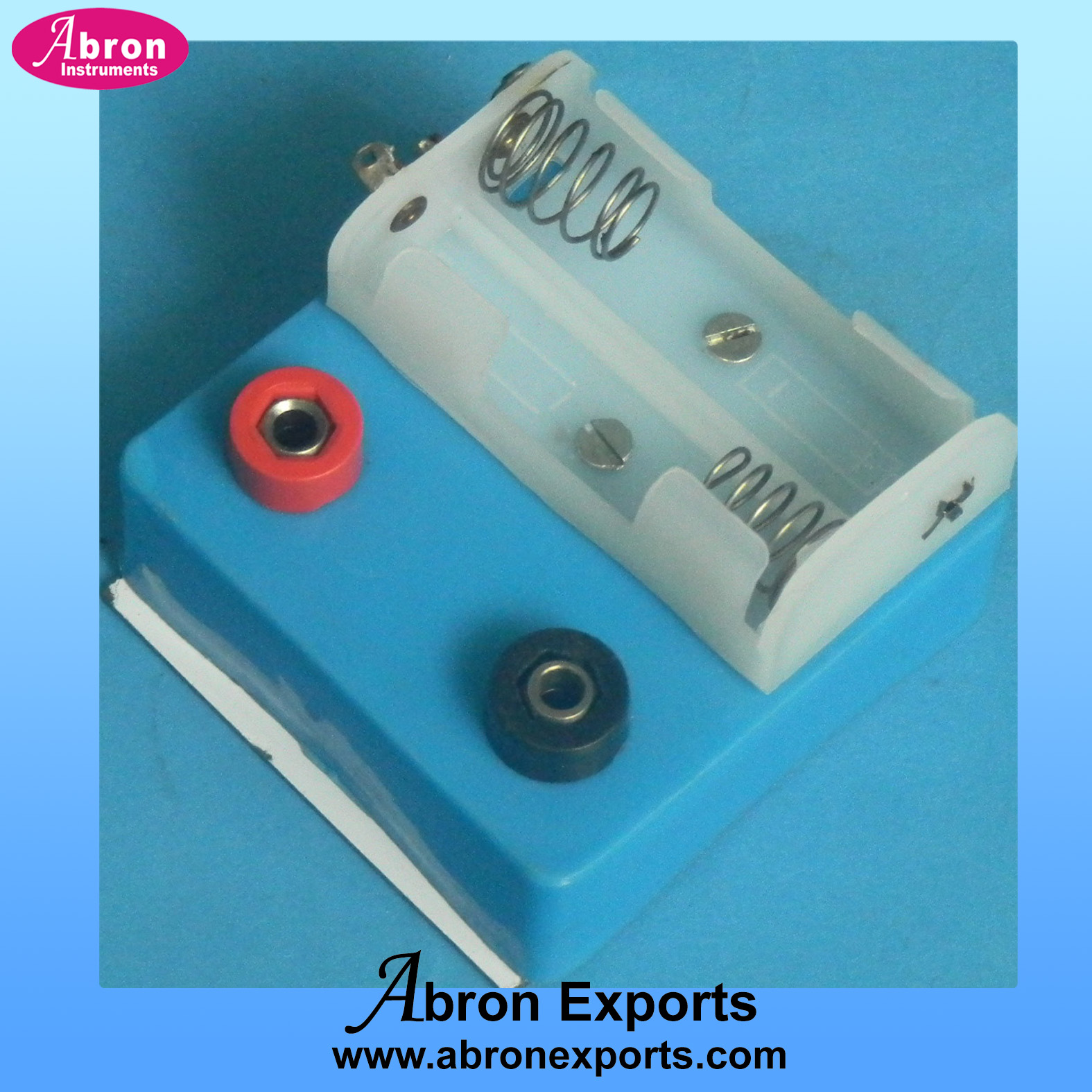Electronic kit abron circuit box with banan socket cell holder Abron AE-1258-B05C