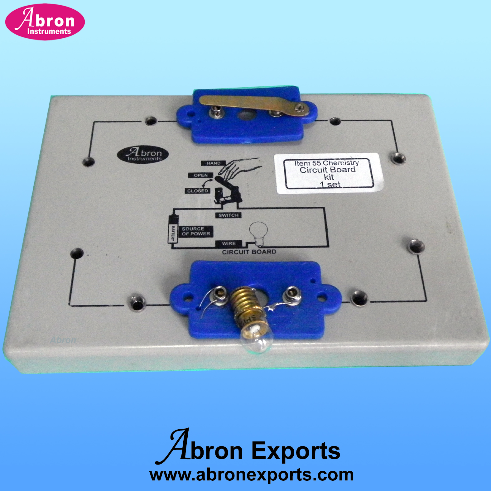 Electronic kit base training board circuit bulb holder wire abron AE-1258Y