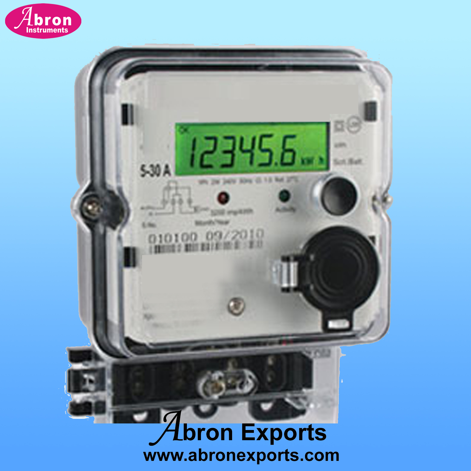Energy Meter Single phase 5-30amp Digital Consumption (Kwh), V, Current(I), PF Power Factor, Load (kw/kva), Frequency(Hz) AE-1304ED1