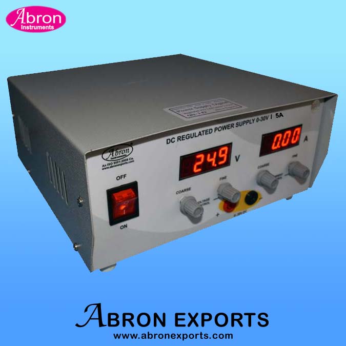 Power supply digital dc 0 30v variable x0.1v 0-5 amp both variable stablized with 2meters output terminals Abron AE-1377N5