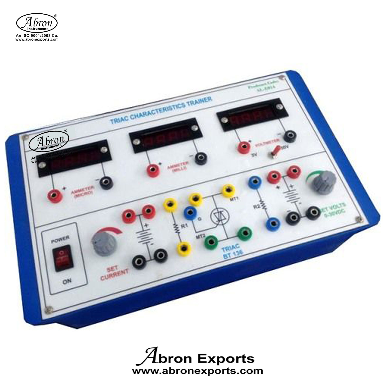 Triac Characteristics Trainer With 3digital meters Trainer Circuit Board With power supply Abron AE-1437Dd