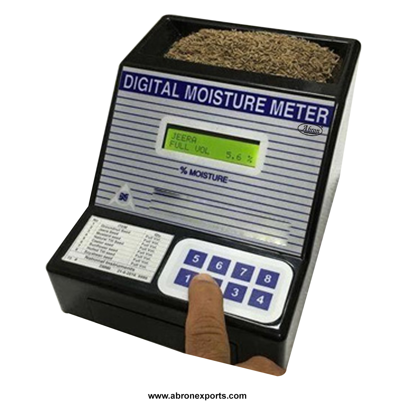 Moisture Meter Digital 60 crops Easy 3.5-40 Microprocessor based AG-3002-E 