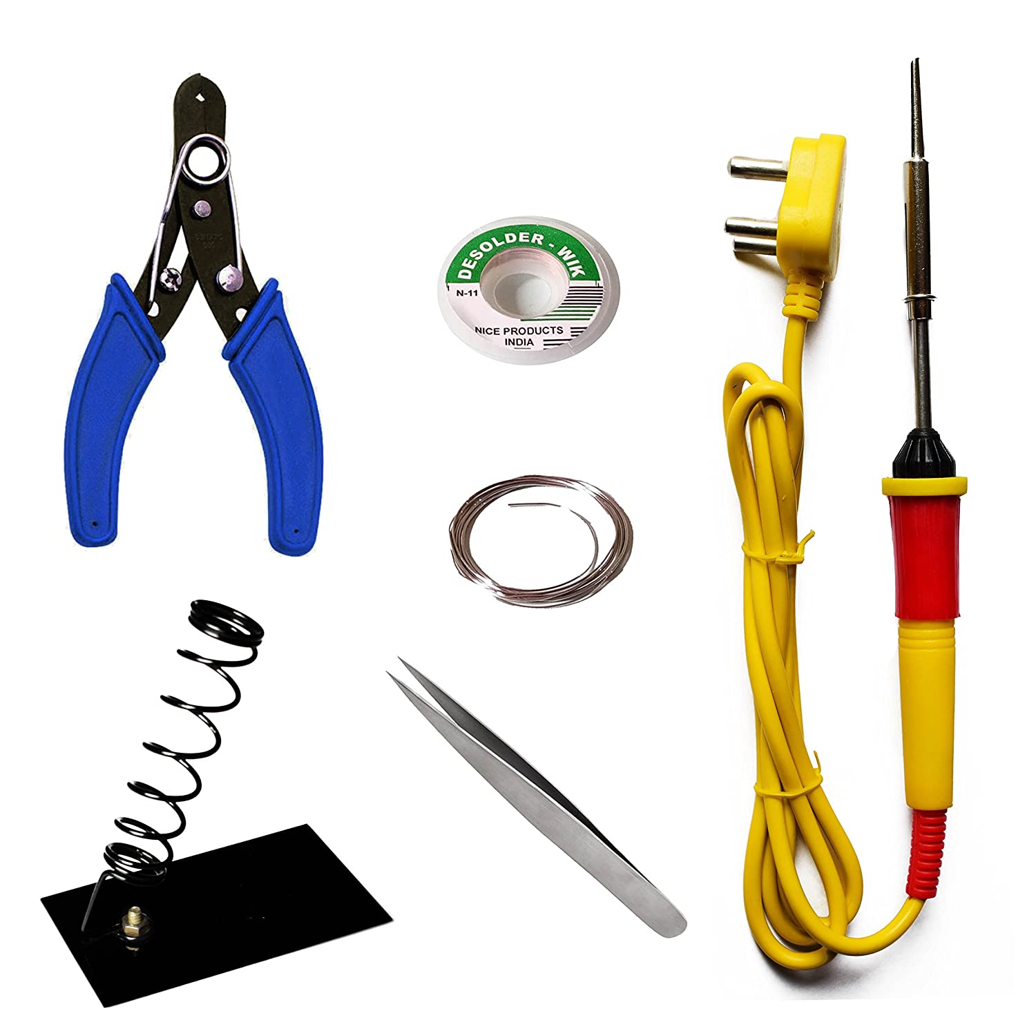 Soldering kit electric soldering iron solder paste hookup wire multimeter small screw driver abron
