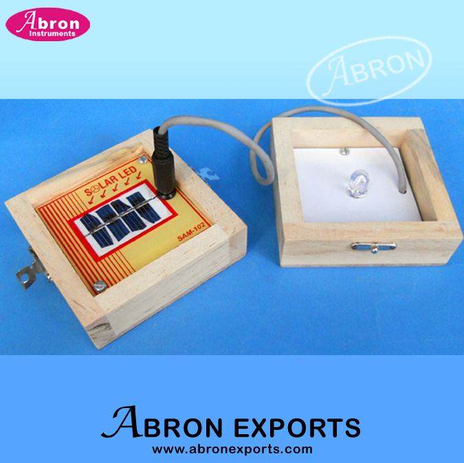 Model of Solar Cell study energy generator with LED Abron