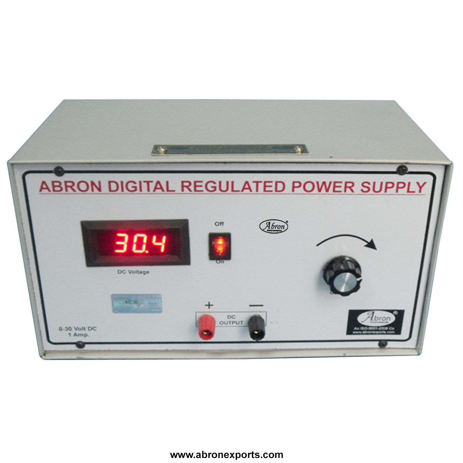 Power supply digital AC DC 0 30v variable x 0 1amp both variable stablized with 1meters output terminals Abron  AE-1377N  AE-1377A