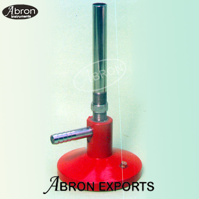 Burner Bunsen Steel base LPG use with nosel and brass pipe air regulator with 8 mm tube pipe Abron Pack of 10 AP-684 Physics