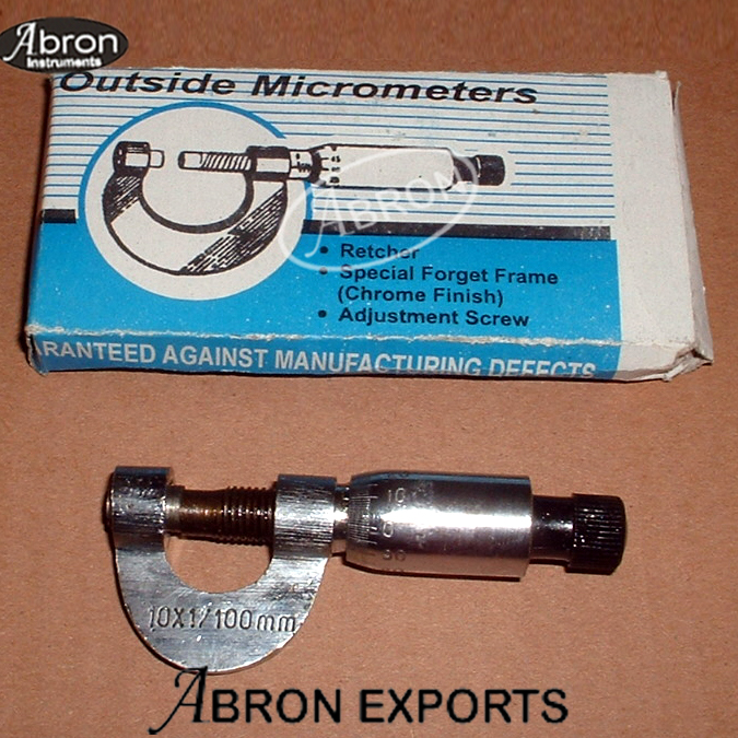 Micrometer screw gauge 0-10mm LC0.001mm with Ratchet stop inside outside Thickness measure brass abron AP-794A10