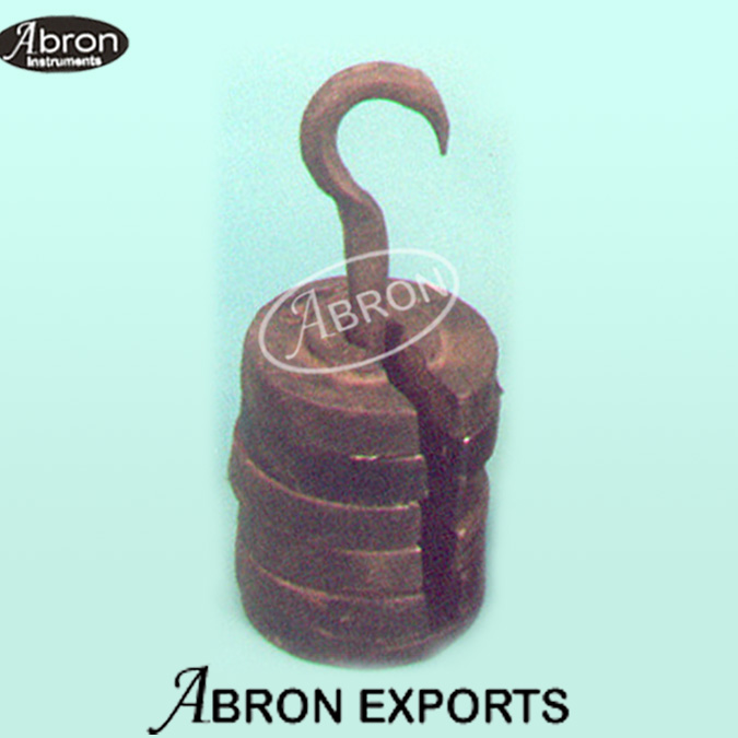 Slotted Weights with hook Iron Pained 250 gm 4+1 hanger set abron AP-906d