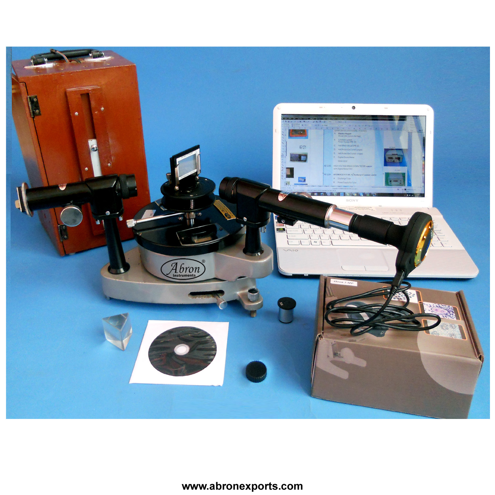 Spectrometer With Digital camera eye for laptop view Setup AP-923k