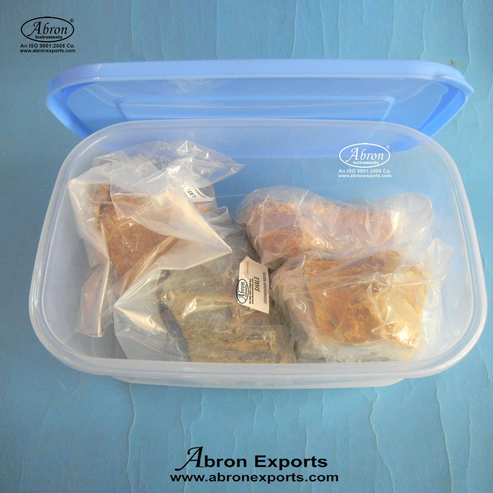 Rock and mineral types of rock sedimentary collection set of 7 big in box Abron geology ARC-70-S4