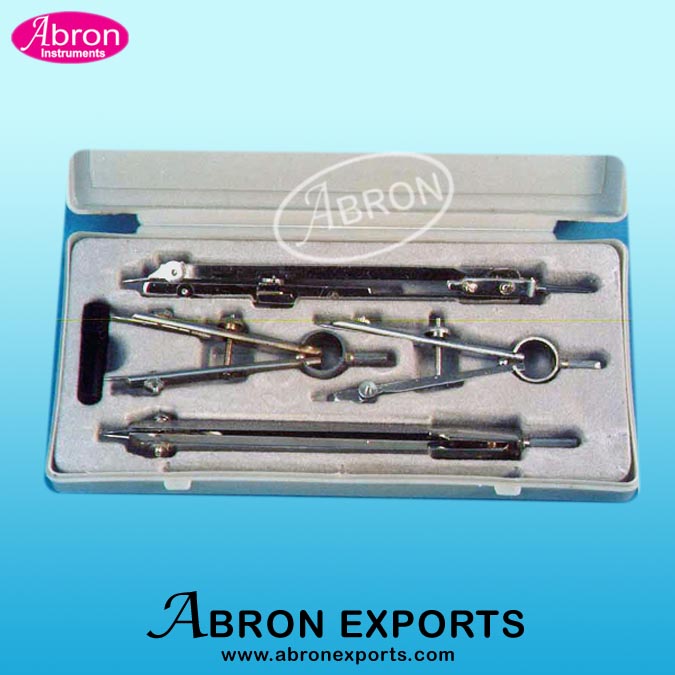 Drawing Instruments Box (Tray Type) 21 Parts Abron ASI-27B