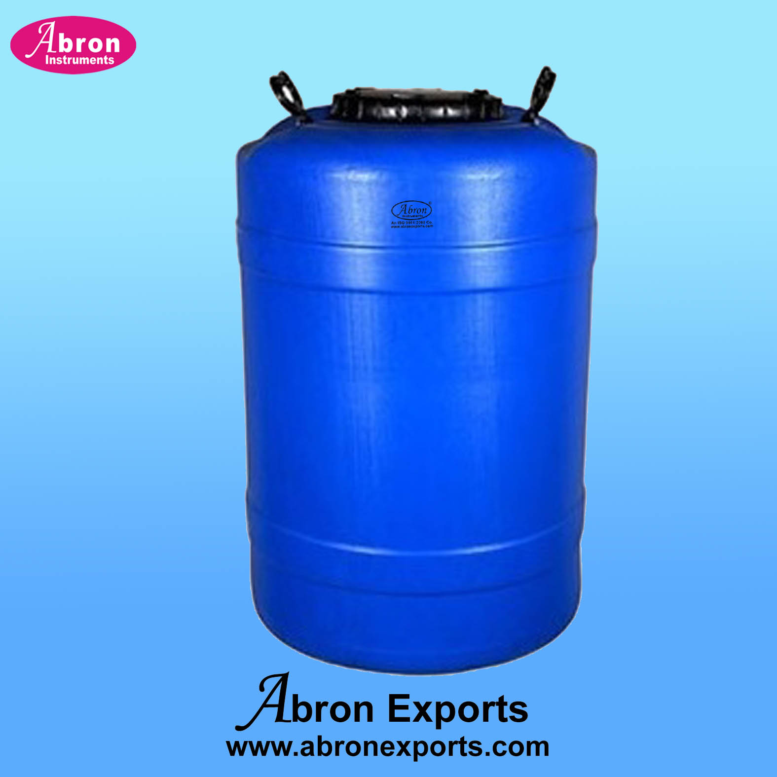 Containers Plastic 100 liters Wide Mouth Screw Cap Blue Heavy Abron AT-9515-100N