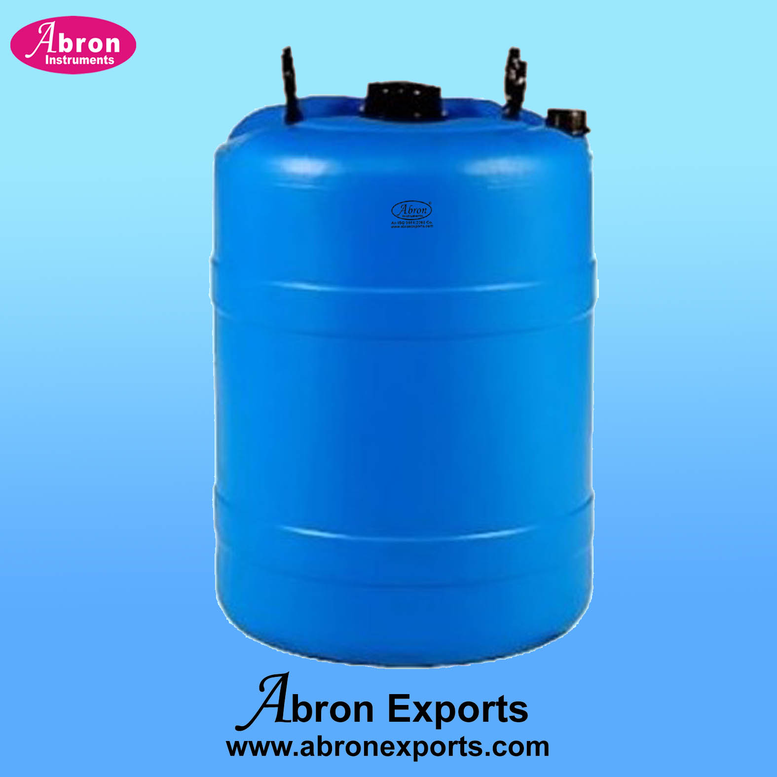 Containers Plastic 100 Liters Narrow Mouth Screw Cap Blue Heavy Abron AT-9515-100W