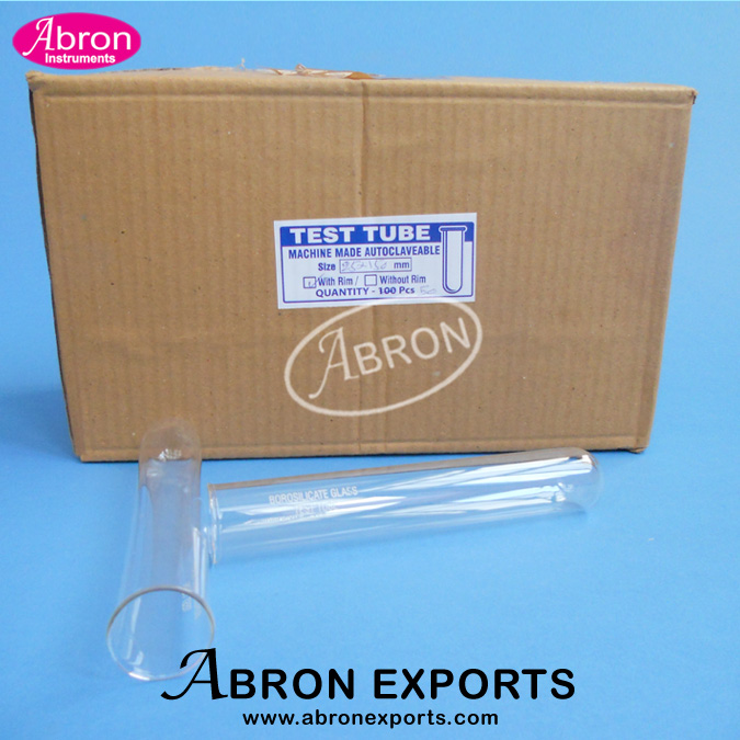 EC-040-14 Test Tubes Pyrex Type with Rim 150x24mm Pack of 100 Abron