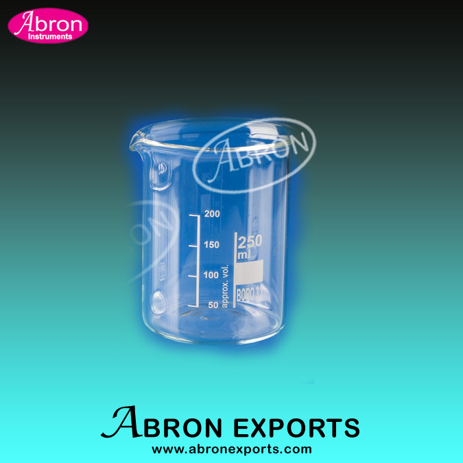 EC-106 Beaker Glass 250ml cm3 Abrosil Abron