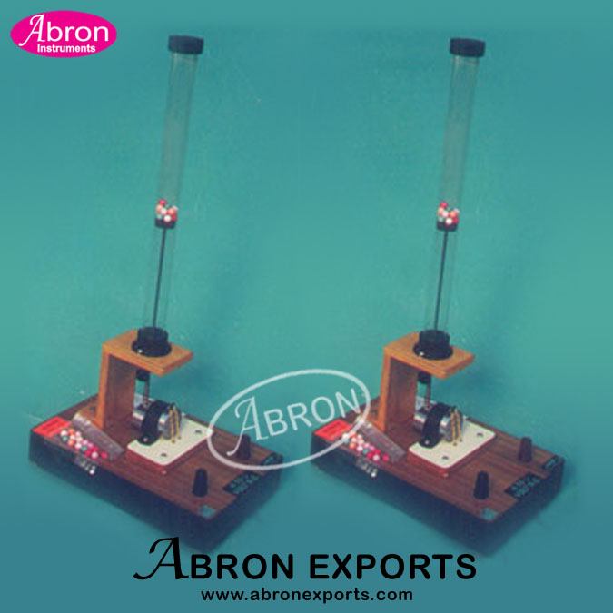EP-064 Kinetic Motion Abron  with perspex tube balls seperatable motor 3vdc 6vdc on base