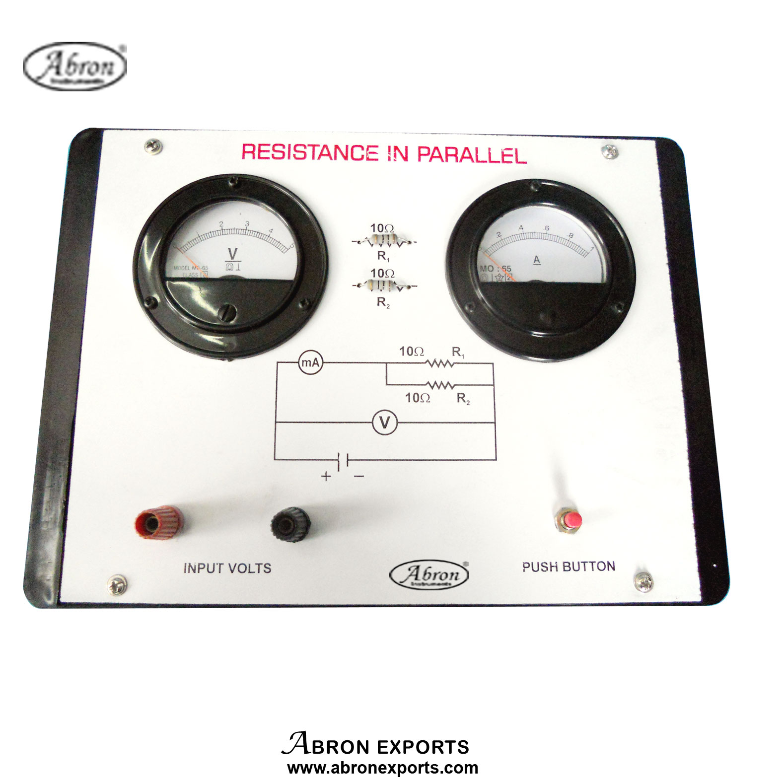 Resistances in Parallel Study With Connectors 2 meters Optional Power supply AE-1386RT