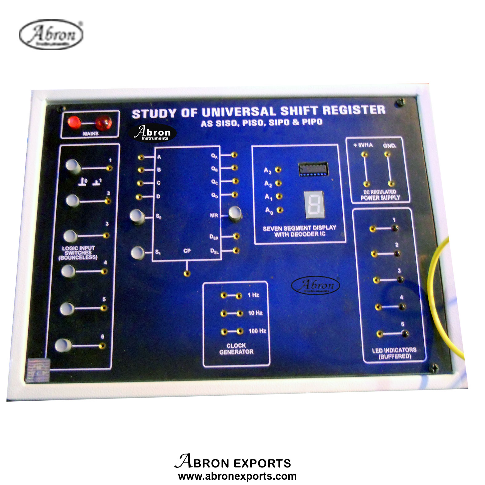 Left Right Register Circuit electronic Trainer Circuit board sockets power supply  AE-1297A