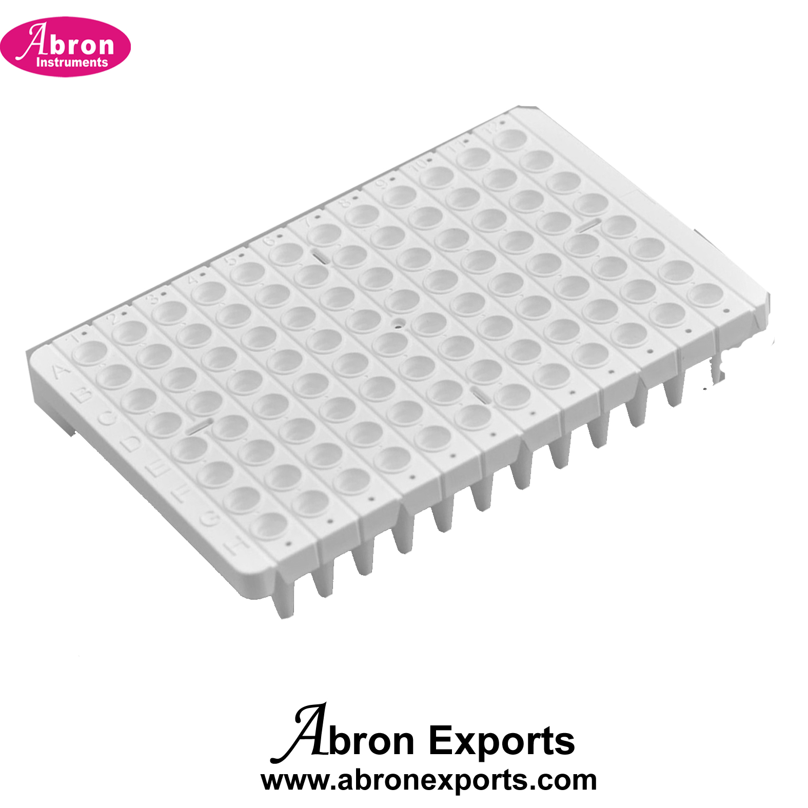 PCR Plate 96 Wells White 0.1ml or 0.2ml Semi Skirted White Scaled Cell ...