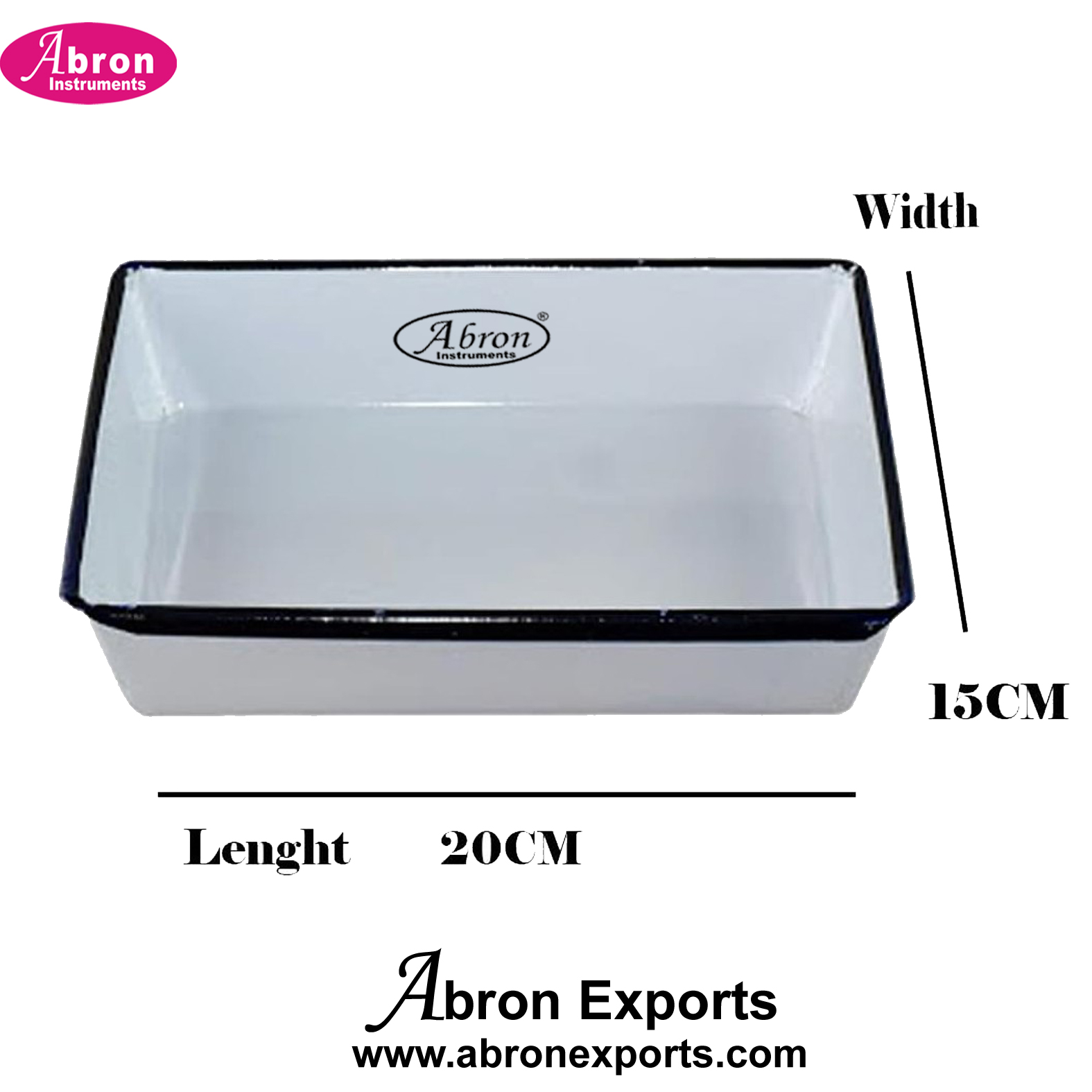 Tray Enamel Tray Ceramic Coated | Bio Microbiology Lab | Abronexport.com