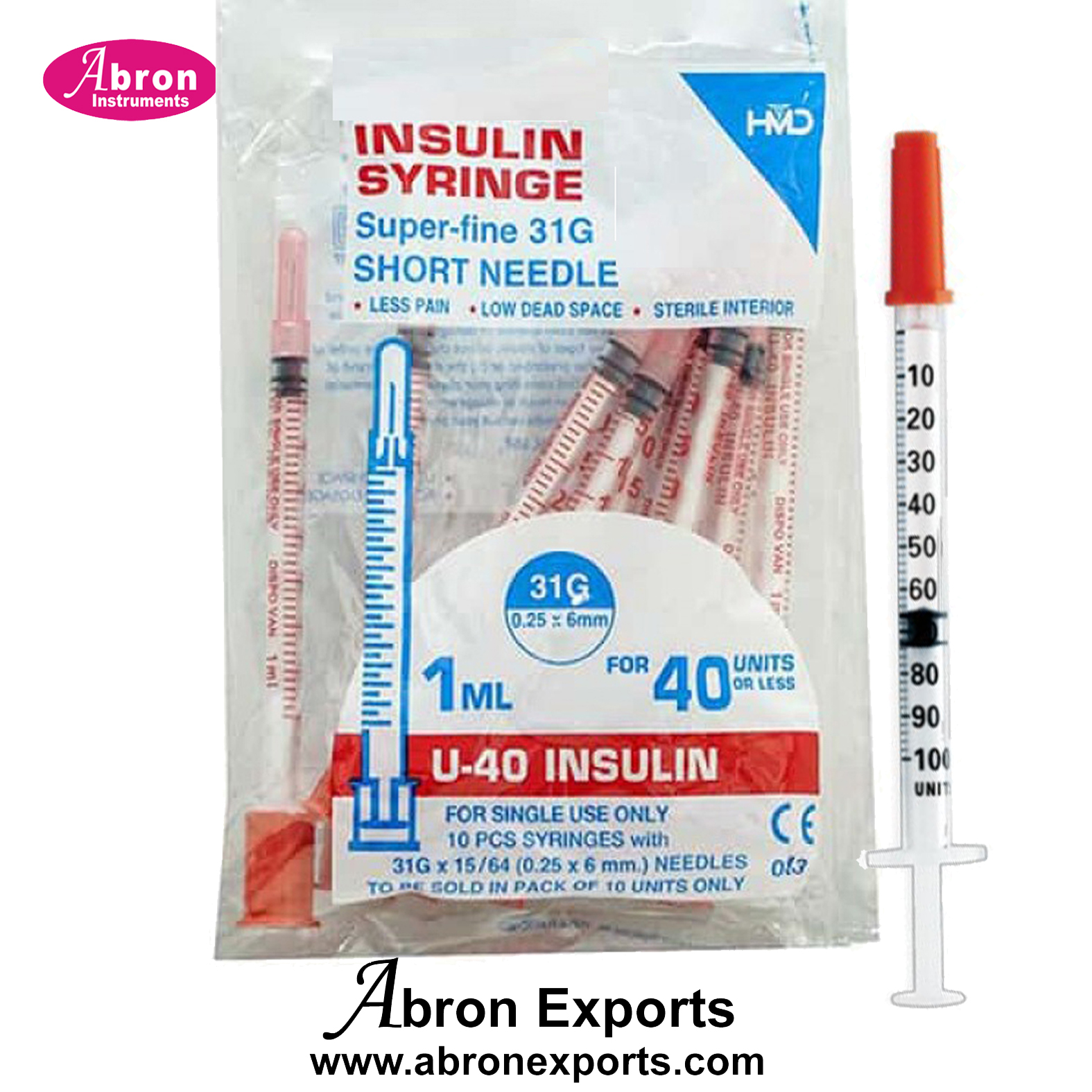 Hospital Disposable Syringe Insulin 1ml with Needle Tuberculin Sterile ...