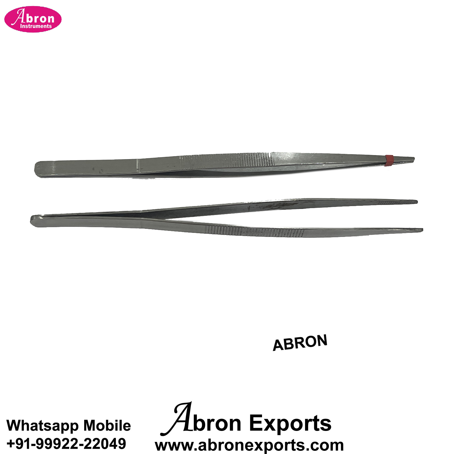 Lab Forceps Blunt 8 Inch 200mm 10 Inch 250mm long Any One 10pc Abron ...