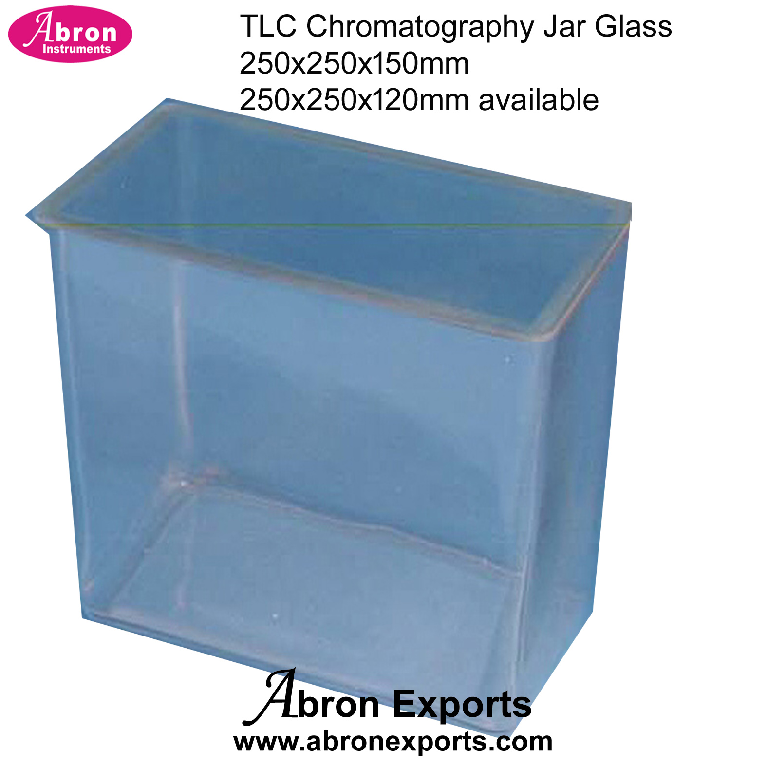 TLC Thin layer chromatography Jar Rectangular glass 250x250x150 mm or ...