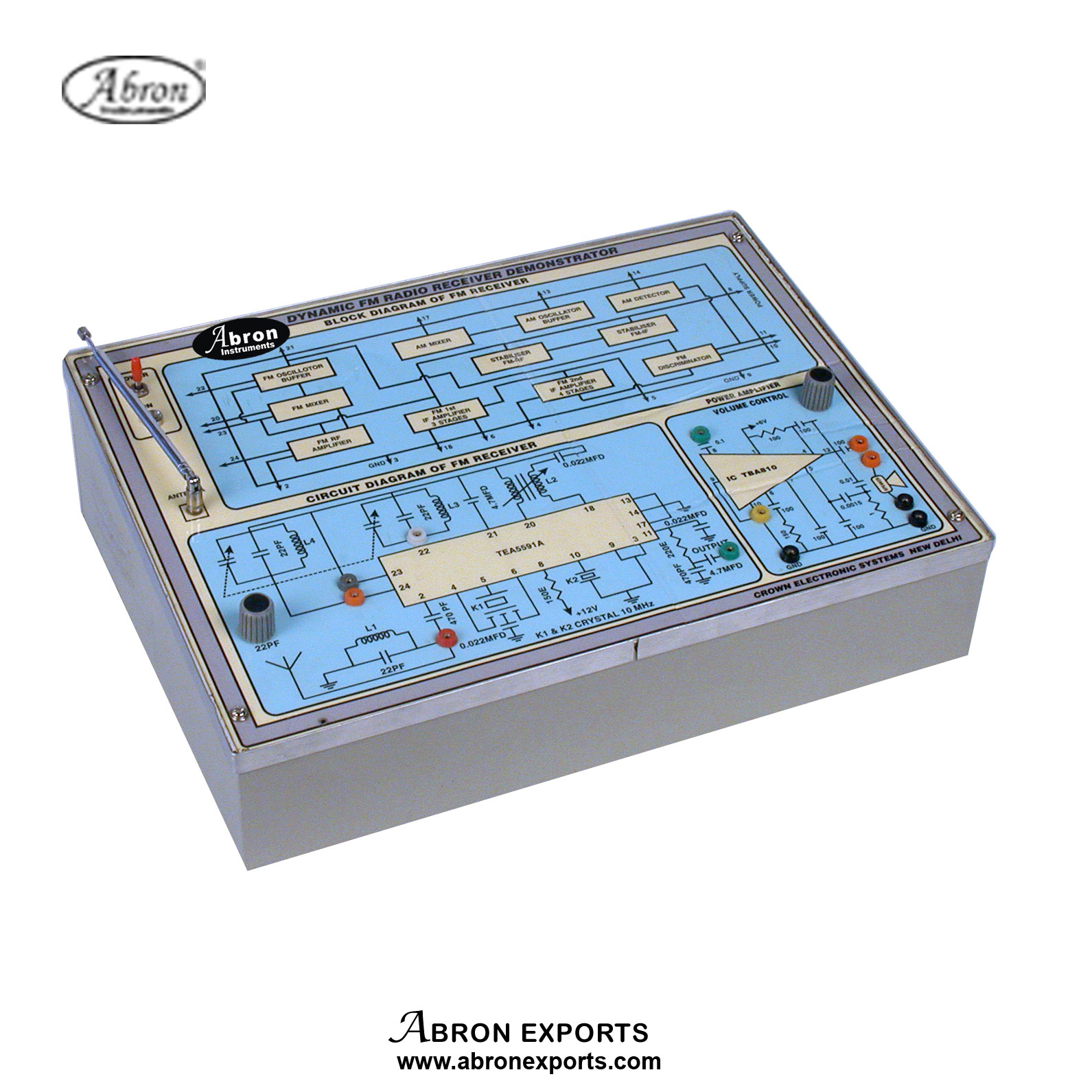 Demonstration Radio Receiver AM With Circuit Diagram Panel With Test ...