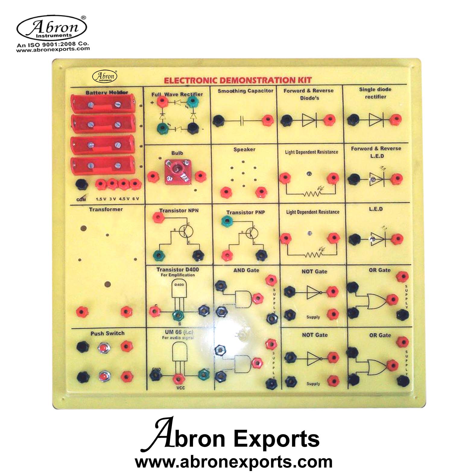 Circuit Board Electronic Componenets Demonstration kit With Cells ...